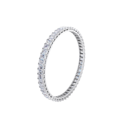 The virtous spirit -  emerald, poval & round bangle