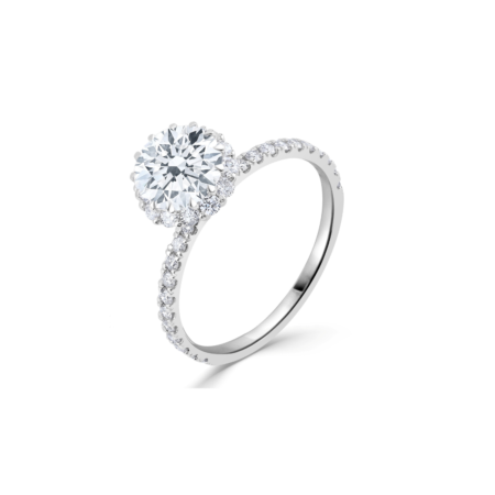 The devoted love solitaire ring