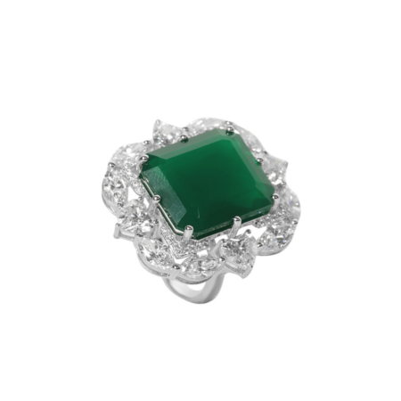 Nocturne in emerald ring