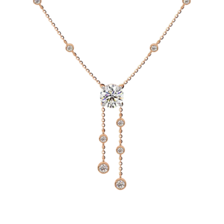 Solitaire Drop Necklace