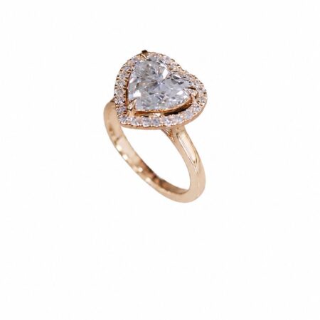 Heart shape diamond ring